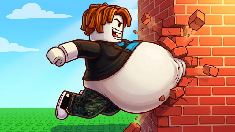 Official artwork for Plus 1 Fat To Smash Walls on Roblox
